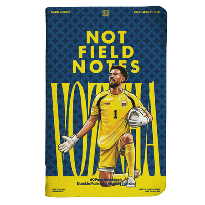 Cape Verde football notebook cover with team colors and crest