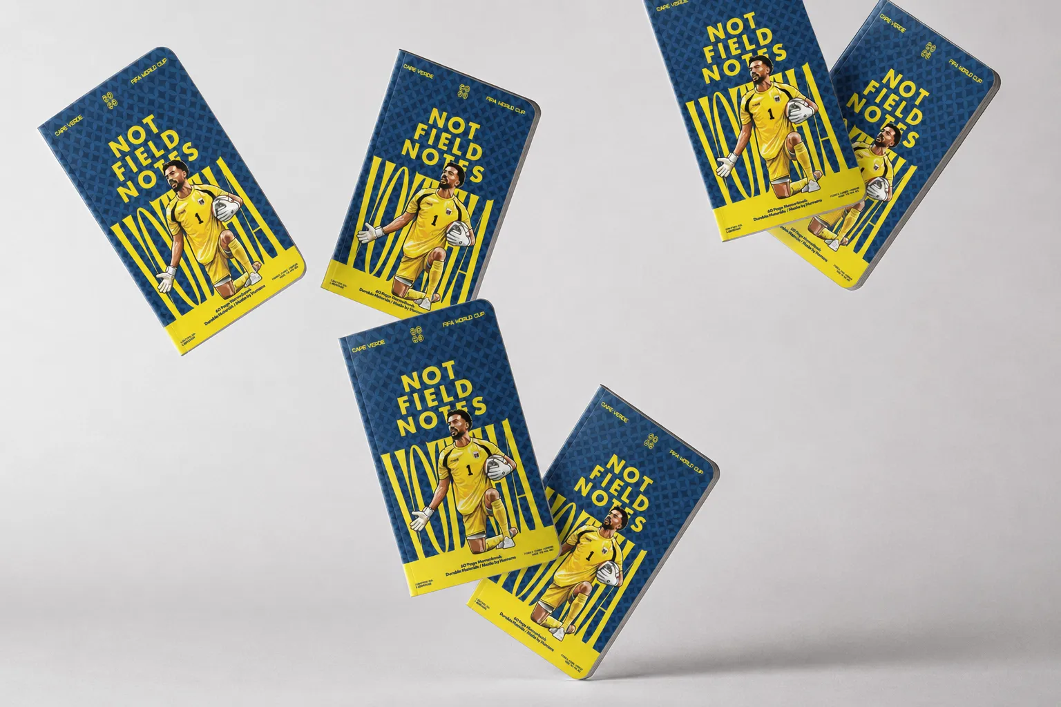 Cape Verde notebook open showing pocket-sized pages