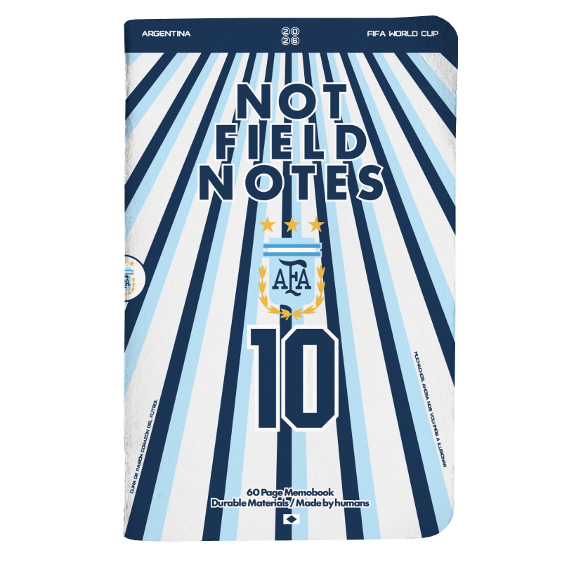 Messi Argentina 3-notebook pack cover design