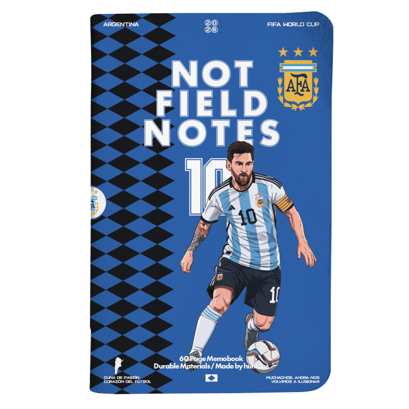 Argentina notebook included in Messi 3-pack