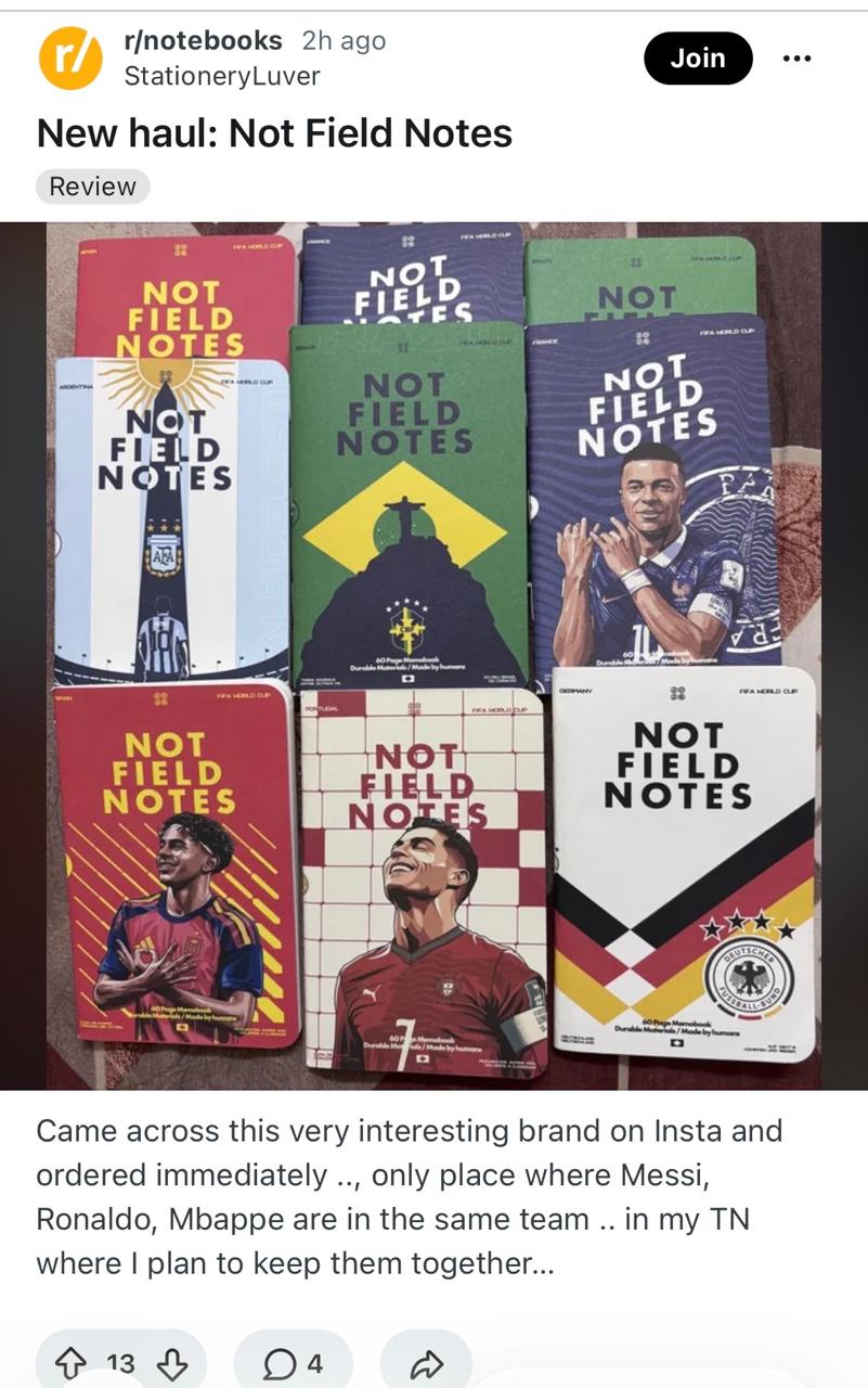 The Golden ball: 6 Notebook Pack – NotFieldNotes